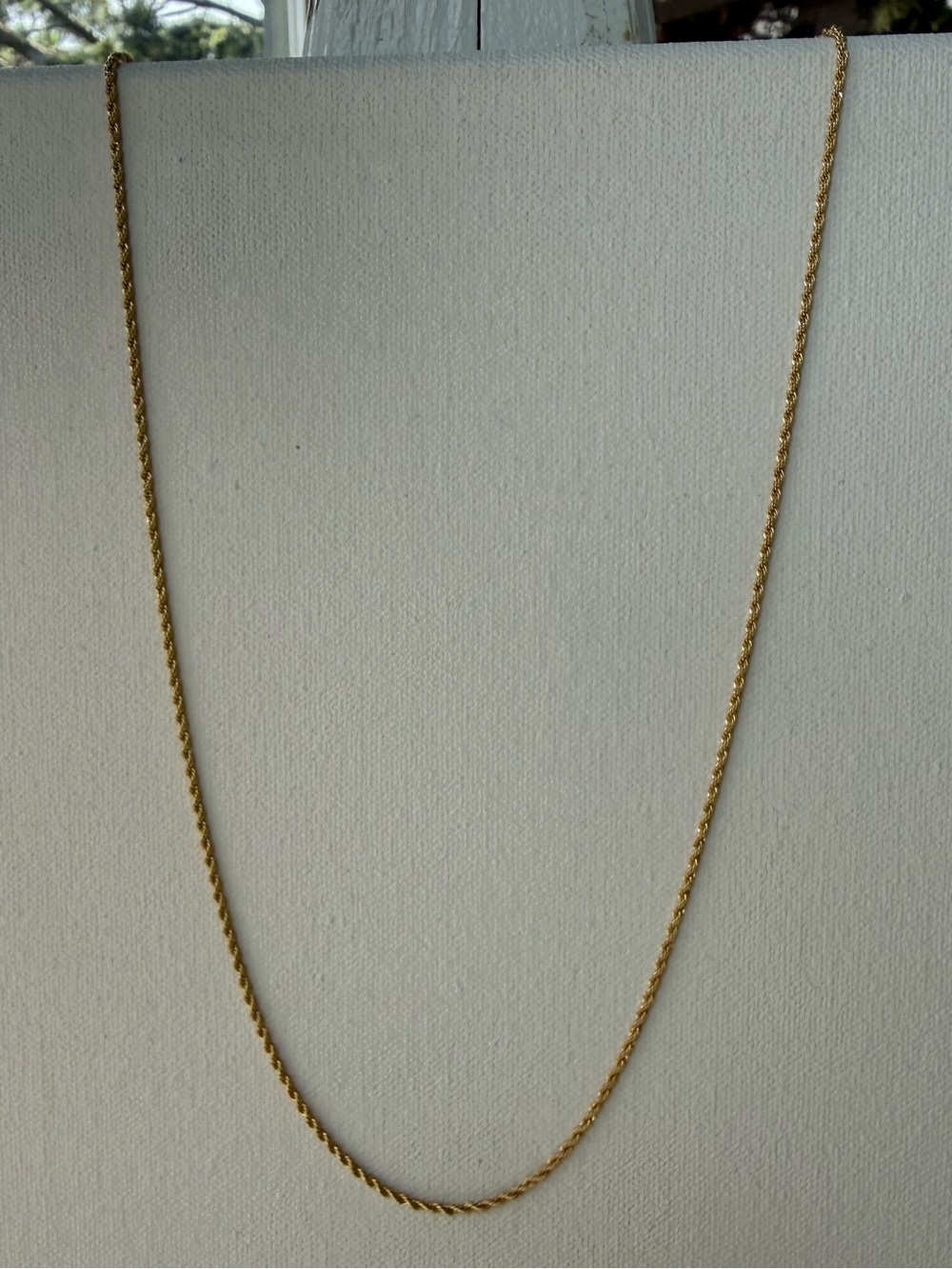 18k GP Rope Chain Necklace